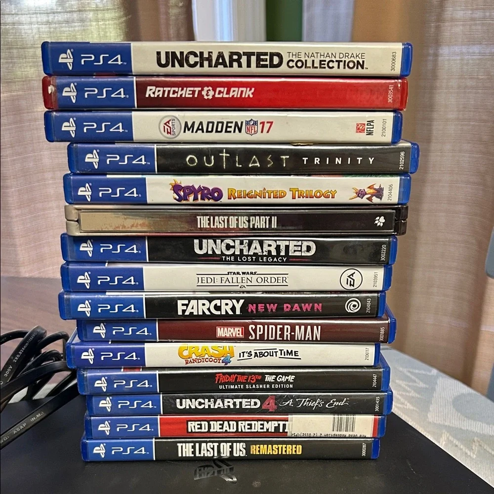 Sony PlayStation 4 Console with Controller and Games